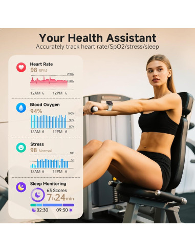 Reloj Inteligente SOUYIE 2025 Unisex AMOLED 1.85" IP68