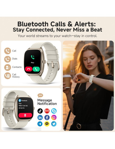 Reloj Inteligente SOUYIE 2025 Unisex AMOLED 1.85" IP68