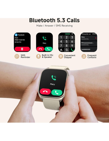 Reloj Inteligente SOUYIE 2025 Unisex AMOLED 1.85" IP68