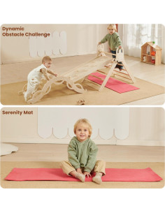 Conjunto Triángulo Pikler Almast Kids 10 en 1 Escalador Ecológico 2