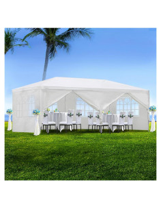 Carpa 3.05x6.1m F Fellie Cover Blanca Impermeable 6 Paredes