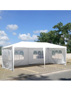 Carpa 3.05x6.1m F Fellie Cover Blanca Impermeable 6 Paredes 2