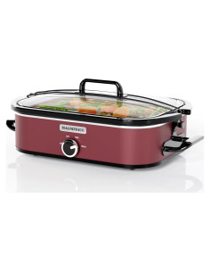 Olla de Cocción Lenta MAGNIFIQUE 4 Cuartos Roja Digital