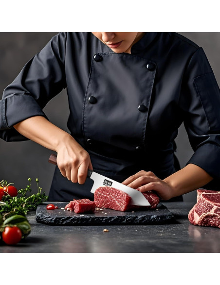 Cuchillo de Chef SHAN ZU 15.24 cm Acero Japonés Mango Madera