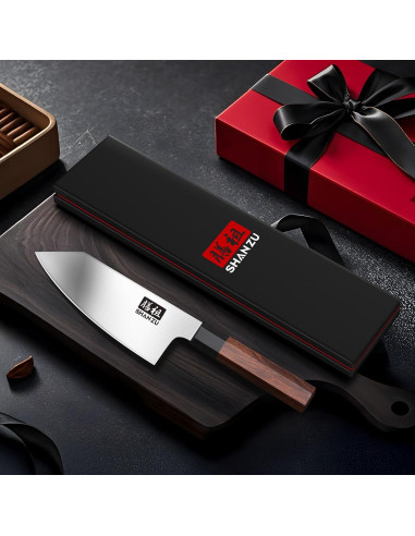 Cuchillo de Chef SHAN ZU 15.24 cm Acero Japonés Mango Madera