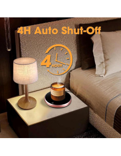 Calentador de Tazas KRGMNHR con Taza Cerámica Rosa 400ml 2