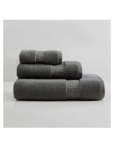Juego de Toallas de Baño Calvin Klein 100% Algodón Gris 3 Piezas