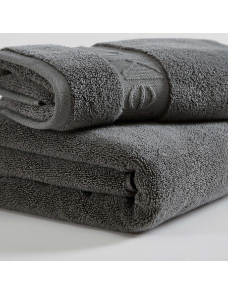 Juego de Toallas de Baño Calvin Klein 100% Algodón Gris 3 Piezas