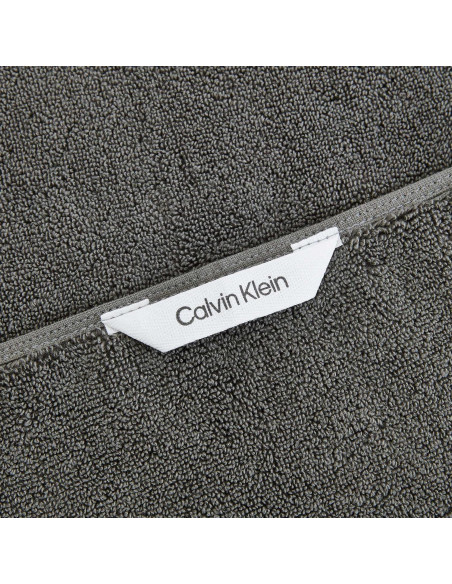 Juego de Toallas de Baño Calvin Klein 100% Algodón Gris 3 Piezas