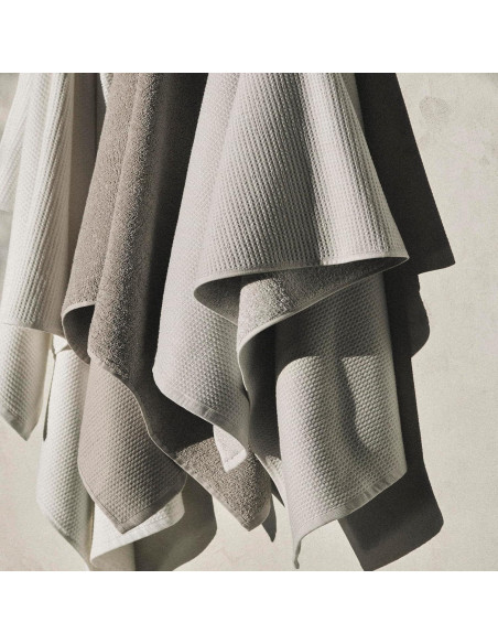 Juego de Toallas de Baño Calvin Klein 100% Algodón Gris 3 Piezas