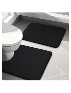 Conjunto de Alfombrillas de Baño YIHOUSE 2 Piezas Antideslizantes