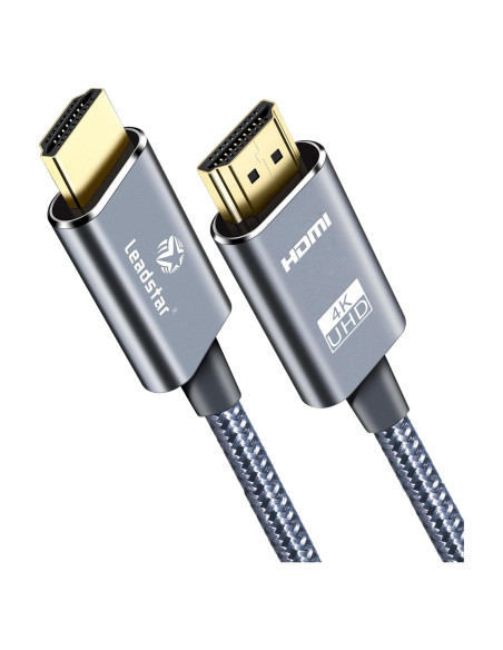 Cable HDMI Leadstar 4K 0.3m 18Gbps HDR para Xbox PS5