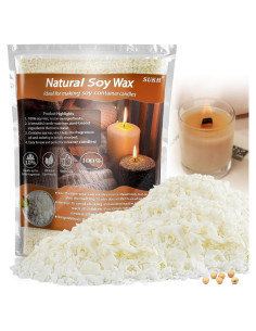 Cera de Soja Sukh 430g para Fabricación de Velas DIY Natural