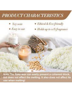 Cera de Soja Sukh 430g para Fabricación de Velas DIY Natural 2