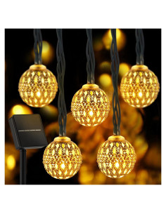 Luces de Cuerda Solares Brightown 60 LED 11 m IP65 Exterior