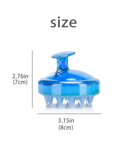 Cepillo de Champú INVODA para Masaje del Cuero Cabelludo 8cm
