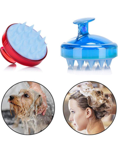 Cepillo de Champú INVODA para Masaje del Cuero Cabelludo 8cm