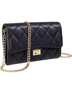 Bolso Cruzado LUXHOT Negro para Mujeres - Pequeño y Ligero 2
