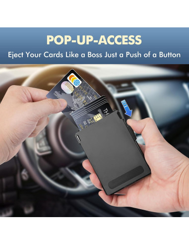 Billetera Minimalista Vandz HC-6 con Bloqueo RFID - Fibra de Carbono