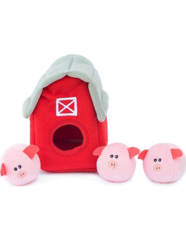 Juguete Interactivo para Perros ZippyPaws Granja de Cerditos