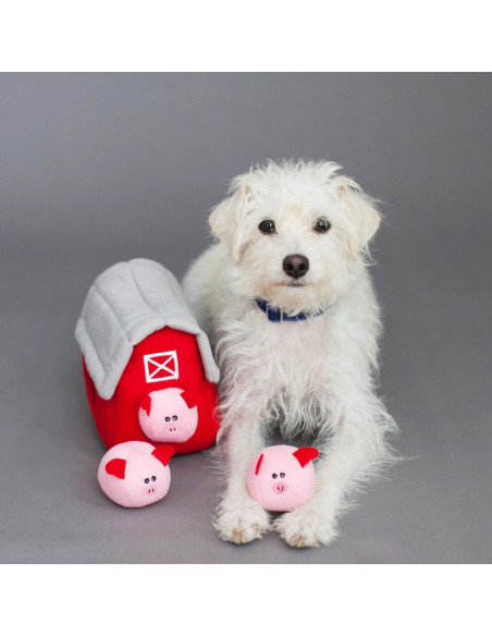 Juguete Interactivo para Perros ZippyPaws Granja de Cerditos