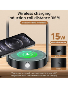 Lámparas de Mesa LED Inalámbricas Koopala 15W Conjunto 2 2