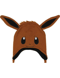 Gorro Laplander Cosplay Pokémon Eevee Bioworld Unisex Marrón 2