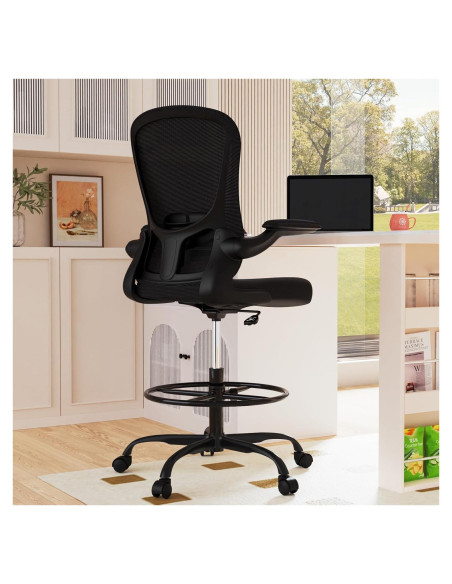 Silla de Dibujo Ergonómica Silybon EX-938W con Reposapiés Ajustable