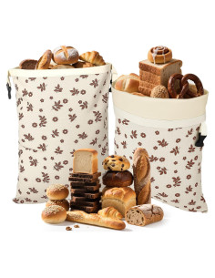 Bolsas de Pan de Cera de Abeja MOCCOOL 2 Unidades 42x32 cm