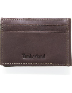Billetera de cuero delgado Timberland para hombre con clip y 4 tarjetas 2