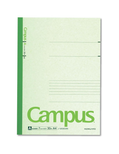 Cuaderno KOKUYO Campus A4 Rayado 30 Hojas Paquete 5 Colores