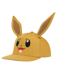 Gorra Snapback Marrón Pokémon Eevee 3D para Jóvenes
