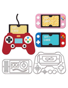 Troqueles para Tarjetas de Regalo GLOBLELAND Consola de Juego