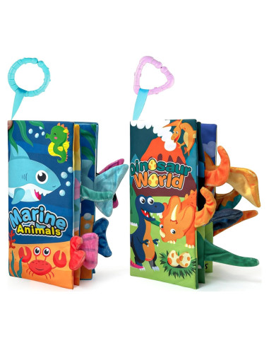 Libros Suaves para Bebés 0-12 Meses - Juguetes Interactivos