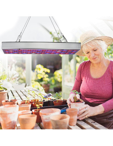 Lámpara de Cultivo LED Juhefa 25W Espectro Completo 30.9x11.9cm