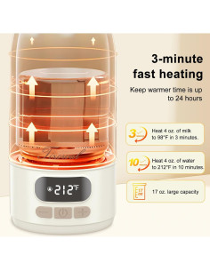 Calentador de Botellas Portátil 500ml - Multifuncional y Seguro 2