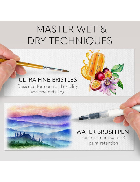 Juego de Pintura Acuarela CHROMATEK 50 Colores y Estuche