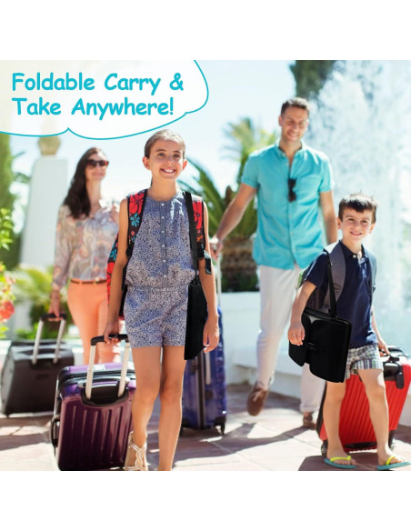 Bandeja de Viaje para Niños Julaiwy - Organizador para Coche Negro