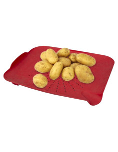 Tabla de Colador Home Basics Rojo 33.66x26.67 cm Multiusos