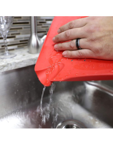 Tabla de Colador Home Basics Rojo 33.66x26.67 cm Multiusos