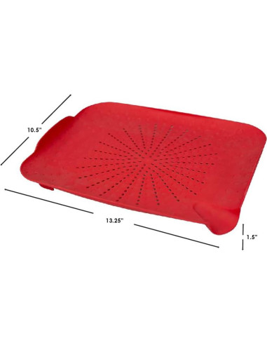 Tabla de Colador Home Basics Rojo 33.66x26.67 cm Multiusos