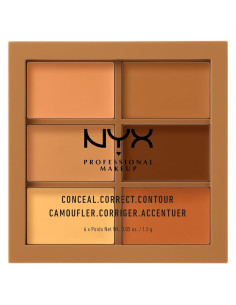 Paleta de Corrección y Contorno NYX - 6 Tonos Profundo
