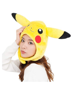 Gorro Kigurumi Pikachu SAZAC con Orejeras - Disfraz Adulto