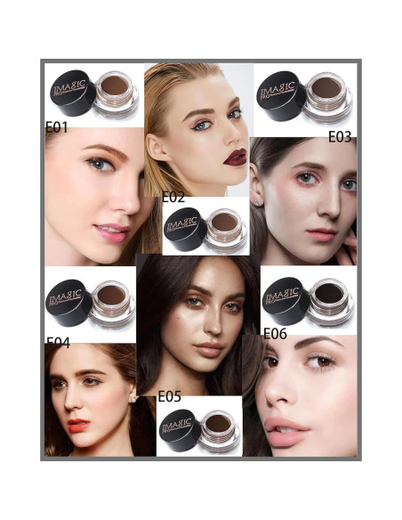 Pomada para Cejas LYSdefeu Marrón Medio 24 Horas Impermeable Pomada para Cejas LYSdefeu Marrón Medio 24 Horas Impermeable