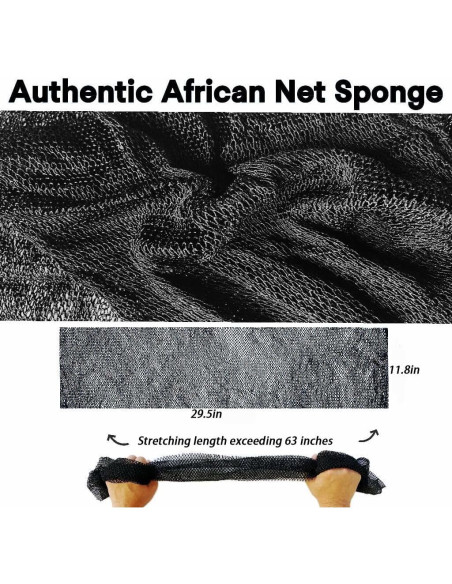 Esponja de Exfoliación Africana Tyxzle - 2 Piezas Nylon