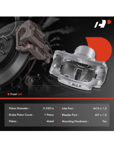 Caliper de Freno de Disco A-Premium para Toyota Camry 2002-2006 2