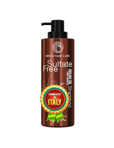 Champú Hidratante de Aceite de Argán Bingo - 396g - Libre de Sulfatos