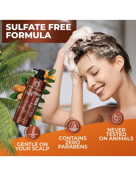 Champú Hidratante de Aceite de Argán Bingo - 396g - Libre de Sulfatos