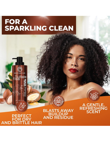 Champú Hidratante de Aceite de Argán Bingo - 396g - Libre de Sulfatos