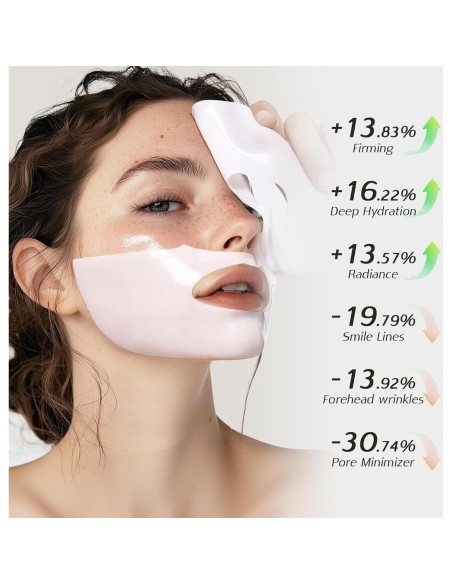 Mascarilla Facial de Colágeno Bio con 9 Péptidos - Hidratante